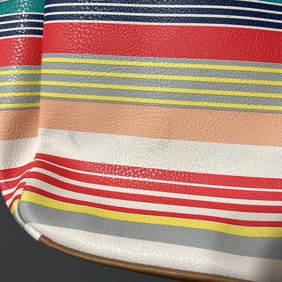RELIC OH happy day shoulder tote spring summer striped purse minor flaws shown - Picture 4 of 16